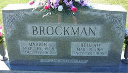 Beulah Mae <I>Bernard</I> Brockman 