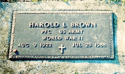 PFC Harold L Brown 