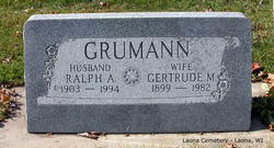 Gertrude <I>Mentz</I> Grumann 