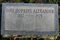 Lois <I>Hopkins</I> Alexander 