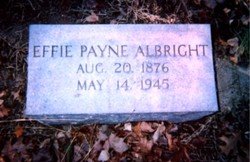 Effie Catherine <I>Payne</I> Albright 