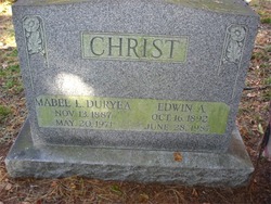 Mabel L <I>Duryea</I> Christ 