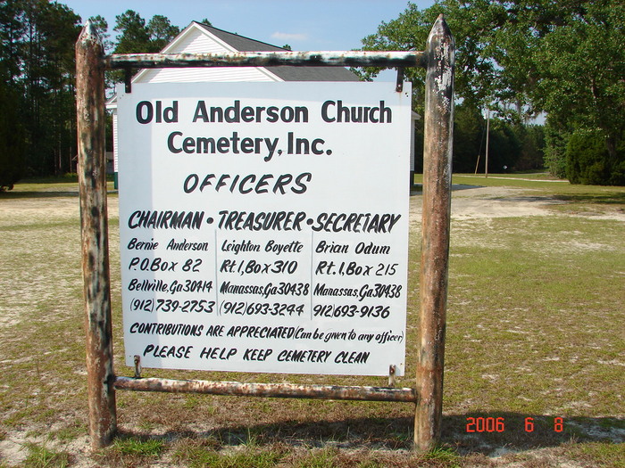 Old Anderson Church Cemetery