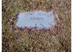 Mary Agnes <I>Land</I> Adams 
