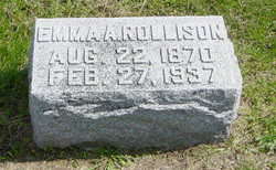 Emma A <I>Ambaker</I> Rollison 