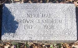Neva Mae <I>Brown</I> Landrum 