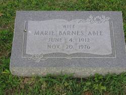 Marie <I>Barnes</I> Able 