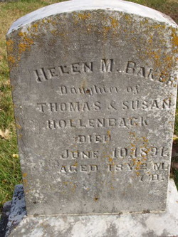 Helen Mariah <I>Hollenback</I> Baker 