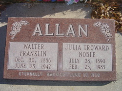 Julia Troward <I>Noble</I> Allan 