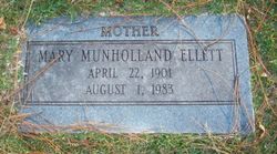 Mary <I>Munholland</I> Ellett 
