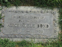 Alice Adele <I>Jennison</I> Bond 