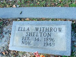 Ella <I>Withrow</I> Shelton 