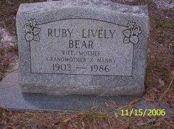 Ruby Corrine <I>Lively</I> Bear 