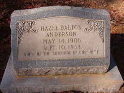Hazel <I>Dalton</I> Anderson 