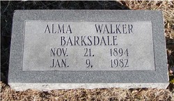 Alma Louise <I>Walker</I> Barksdale 