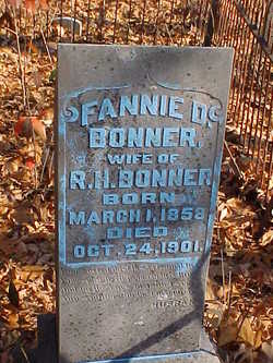 Frances D. “Fannie” <I>Finney</I> Bonner 
