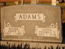 Annie Elizabeth <I>Reid</I> Adams 
