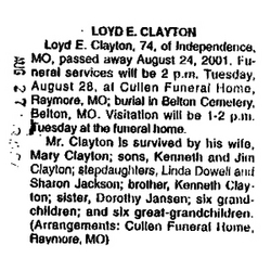 Loyd Edward Clayton 