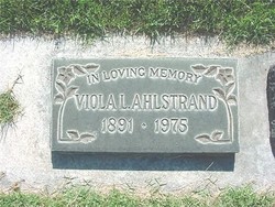 Viola L. <I>Johnson</I> Ahlstrand 