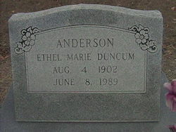 Ethel Marie <I>Brown</I> Anderson 