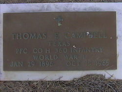 PFC Thomas Edgar Campbell 