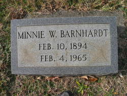 Minnie Belle <I>Williams</I> Barnhardt 