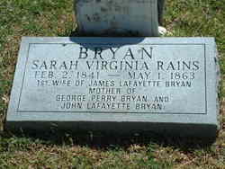 Sarah Virginia <I>Rains</I> Bryan 