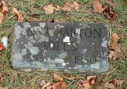Anna <I>Barton</I> Miles 