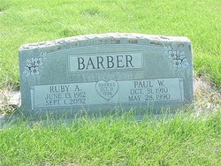 Ruby A. <I>Johnson</I> Barber 