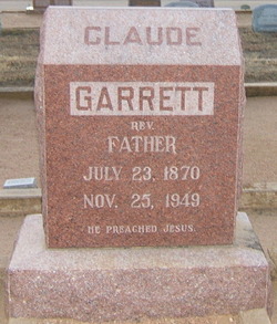 Rev Claude Henry Garrett 