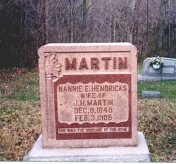 Nannie E <I>Hendricks</I> Martin 
