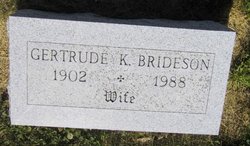 Mrs Mary Gertrude <I>Kinnick</I> Brideson 