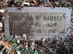 Martha Ellen <I>Weedon</I> Barbee 