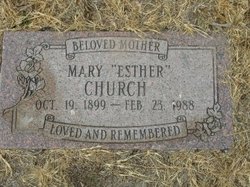 Mary Esther <I>Allen</I> Church 