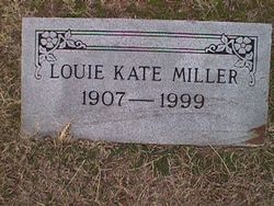 Louie Kate <I>Milner</I> Miller 