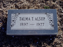 Talma Thelma Alsup 
