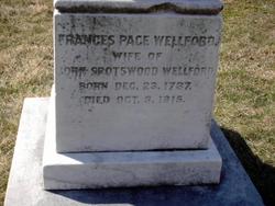 Frances Page <I>Nelson</I> Wellford 