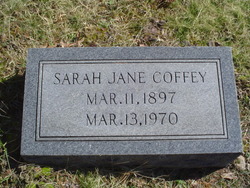 Sarah Jane <I>Ramsey</I> Coffey 