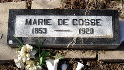 Marie <I>Cline</I> De Cosse 