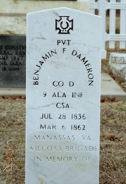 Pvt Benjamin F. Dameron 