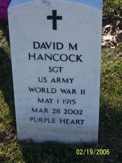 Sgt David M Hancock 
