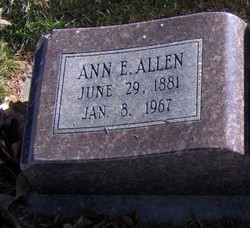 Ann <I>Evans</I> Allen 