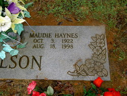 Maudie Emily <I>Haynes</I> Wilson 