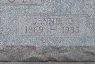 Deborah Jane “Jennie” <I>Stitzle</I> Nelson 