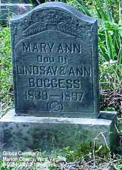 Mary Ann <I>Boggess</I> Clayton 