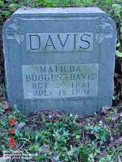 Matilda <I> Boggess</I> Davis 
