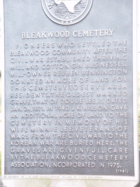 Bleakwood Cemetery