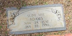 Susan Mae “Sudie” <I>Stone</I> Adams 