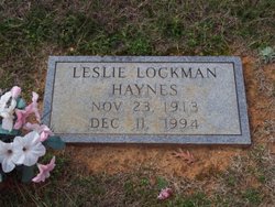 Leslie Mae <I>Lockman</I> Haynes 