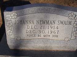 Johanna <I>Newman</I> Swaim 